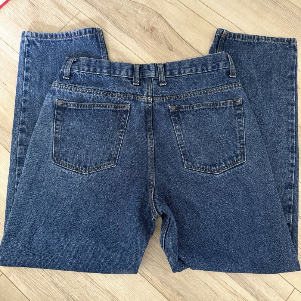 RedHead Mens Relaxed Flex Jeans 33X30 Dark Blue Wash Denim
